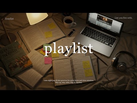 [Playlist] 🎧밤에 공부할 때 이거 틀면 이상하게 집중 잘 됨 | 세련된 Pop & R&B Chill Playlist 🌙