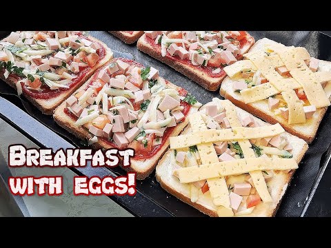 Forget the frying pan! 🔥 Baked sandwich with egg, sausage and cheese.