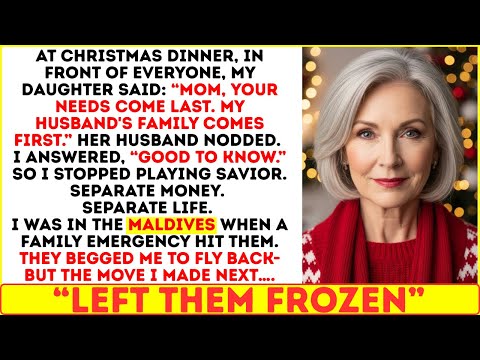 At Christmas, My Daughter Said, “Mom, Your Needs Come Last. My Husband’s Family Comes First.” So I…