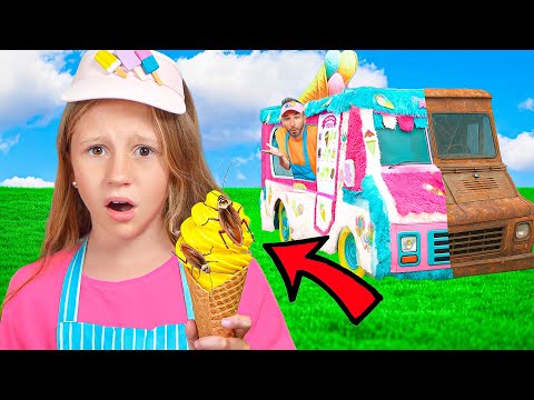 Nastya builds an ice cream truck