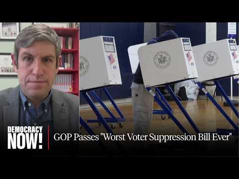 House Passes "Worst Voter Suppression Bill Ever" in Latest Push to Help Trump Take Over Elections