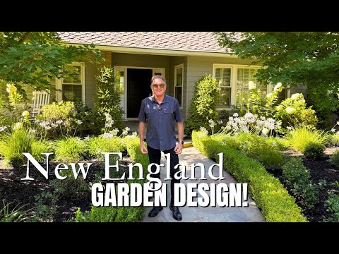 New England Style Landscape Design in California | Full Garden Tour!