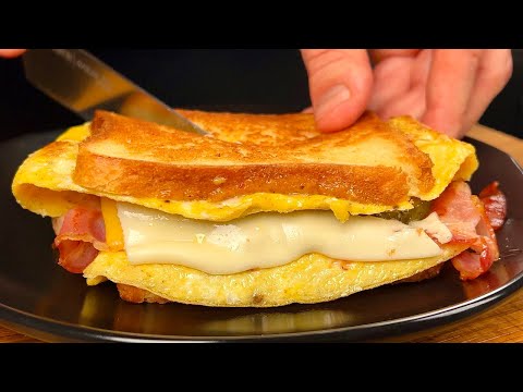 Frühstücksidee für jeden Tag – einfach und schnell! Toast mit Ei und Speck!