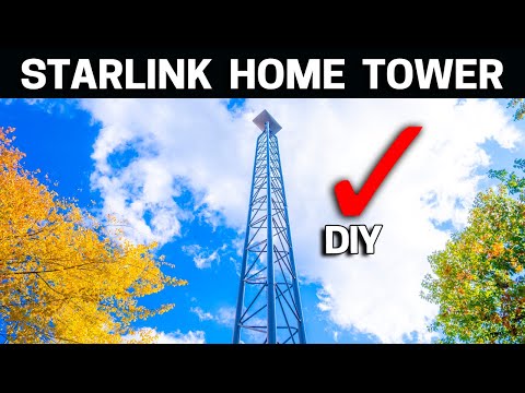How to Install a Starlink Tower - No More Obstructions!
