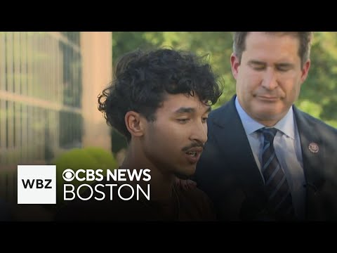 Marcelo Gomes and others speak after he's released from ICE custody