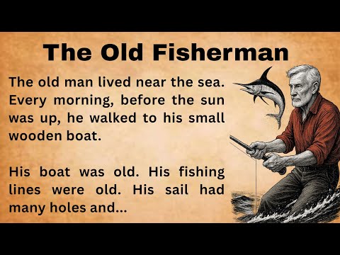 The Old man and The Sea || Learn English Through Stories || Bookish English