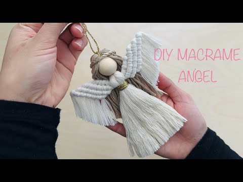 DIY MACRAME ANGEL STEP BY STEP/ DIY ANGEL DE MACRAME PASO A PASO / MACRAME CHRISTMAS ORNAMENT