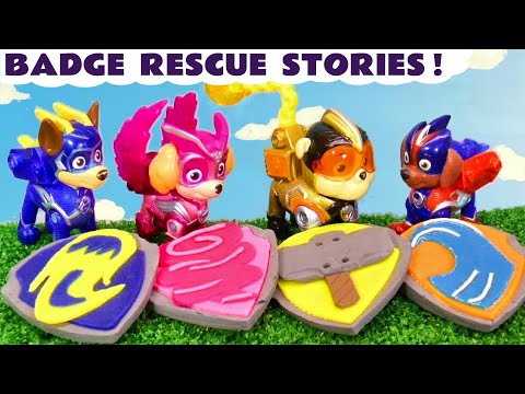 Fun Paw Patrol Rescue Stories with the pups rescuing their badges