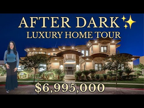 This $6.99M Las Vegas Mansion Comes Alive at Night ✨ After Dark Luxury Home Tour ✨