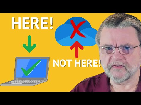 How Do I Store Files on My Computer and Not OneDrive?
