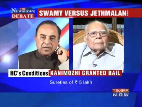 Ram Jethmaani openly admires Dr. Subramanian Swamy