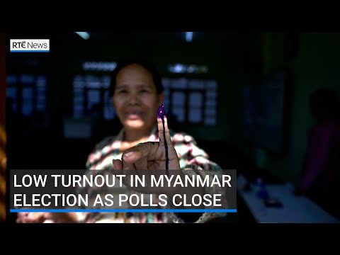 Low turnout in Myanmar election as polls close