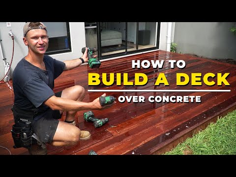 How to Build a Deck Over a Concrete Slab – The Right Way!