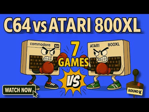 C64 vs Atari 800XL: 7 Classic “K” Games Battle!