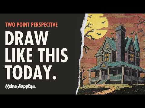 How to Draw in 2-Point Perspective (Beginner Friendly Drawing Tutorial)
