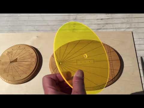 Laser-Engraved Sundials