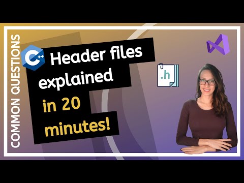 What are header files in C++ ( PROGRAMMING TUTORIAL for beginners)