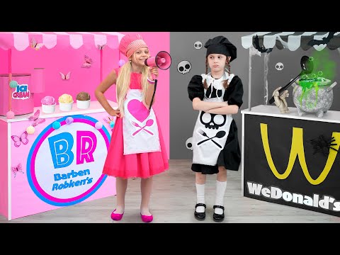 تحدي إيفا وأمها بلاك ضد بينك في شاحنة الآيس كريم