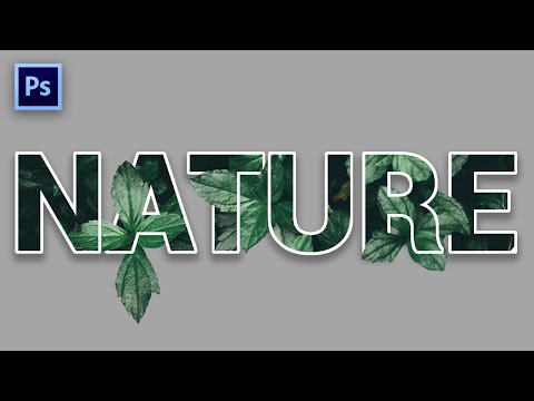 How To Place Image Inside Text Using Photoshop