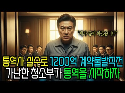 통역사 실수로 1200억 계약 불발 직전 가난한 청소부가 통역을 시작하자