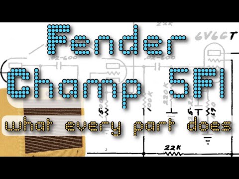 What every part does in a Fender Champ 5F1 vacuum tube guitar amplifier