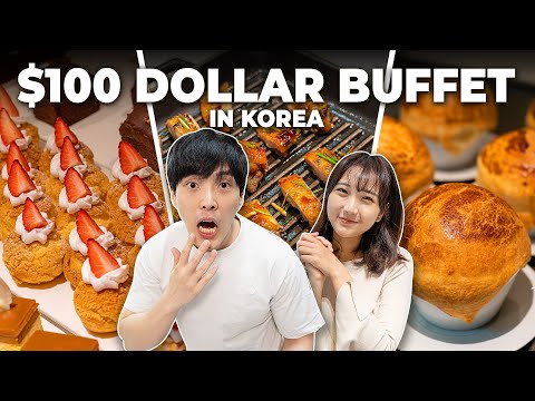 $100 Buffet in Korea! Is it WORTH THE MONEY?!