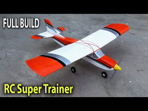 How To Make RC Super Trainer Plane . DIY Thermocole Airplane Full Build & Flight