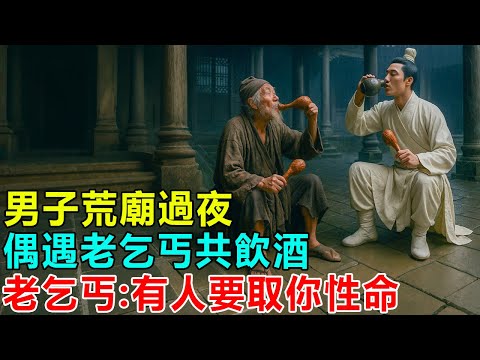 民間故事：男子荒廟過夜，偶遇老乞丐共飲酒，老乞丐：有人要取你性命