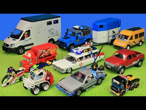 Ghostbusters, Zoo, Pferdetransporter, Back to the Future, Cars, Abschlepper, Spielzeug für Kids