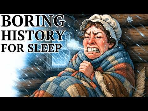 How Did Pioneers Sleep During Deadly Winter Storms in Log Cabins | Relaxing History for Sleep