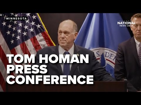 Border Czar Tom Homan holds a press conference in Minnesota