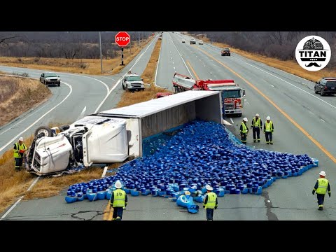 Dangerous Idiots Fastest Truck & Heavy Equipment Fails | Extreme Oversized Truck Transport #21