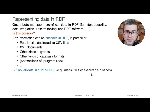 Modelling data in RDF