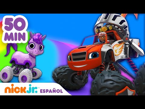 Blaze | ¡50 MINUTOS de increíbles aventuras de animales salvajes! | Nick Jr. en Español