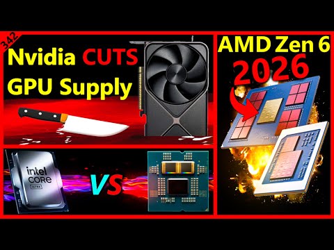 Nvidia RTX 50 Supply Cuts, Ryzen 9 9950X3D2 vs Ultra 9 295K, AMD Zen 6 in 2026 | Broken Silicon 342