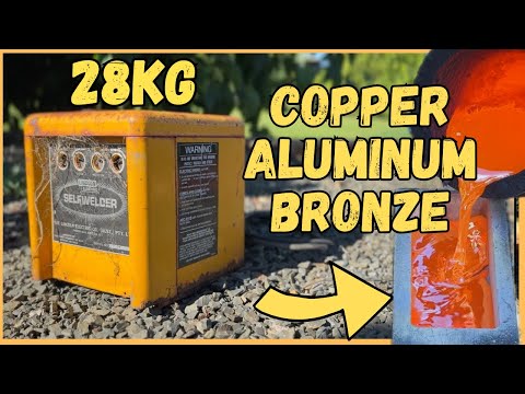 Copper Filled Cube - Shredding Copper - Scrapyard Salvage - ASMR Metal Melting - BigStackD Bronze