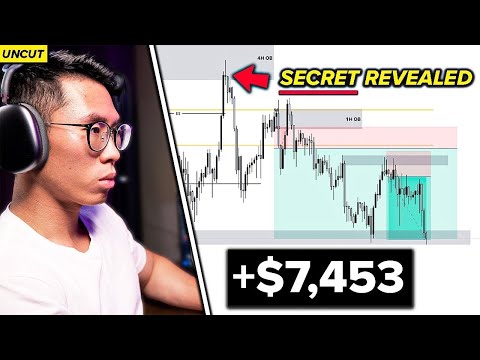 How I made $7,453 trading in 1 day | Uncut Trading EP4
