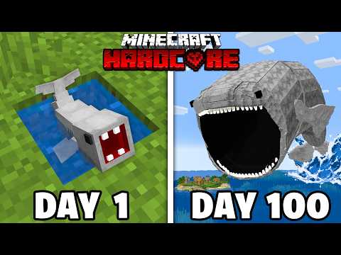 I Survived 100 Days as The BLOOP in Minecraft