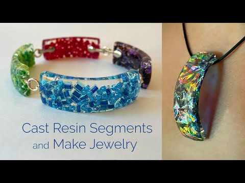 Resin How-To: Casting Resin Segments to make Jewelry and Hair Ties  #resinart #jewelrymaking