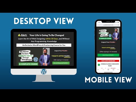 How to Design Mobile Responsive Website in Hindi - 2021 Detailed Video Tutorial