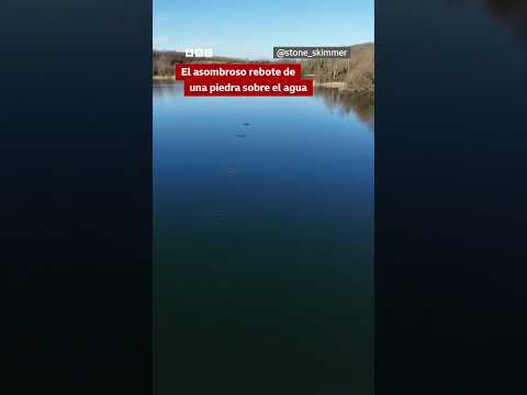 El asombroso rebote de una piedra sobre el agua