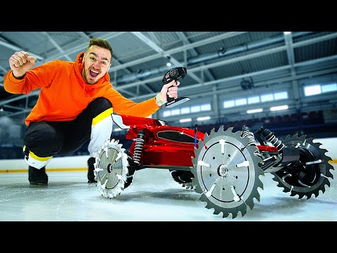 УСТАНОВИЛ ПИЛЫ НА КОЛЁСА СУПЕР БЫСТРОЙ МАШИНКИ!