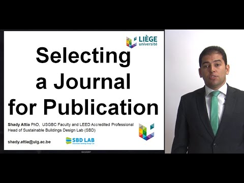 Selecting a journal for a publication