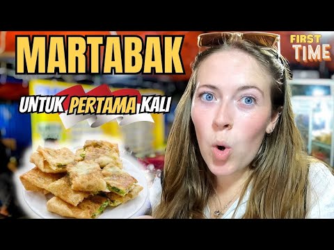 FIRST TIME eating MARTABAK in JAKARTA ๐ฎ๐ฉ Indonesian STREET FOOD is Amazing