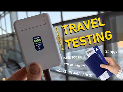 UniFi Travel Router Travel Tests - Aeroplane Sharing, WiFi Portals, Power Draw, Heat and More