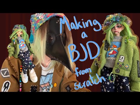 my first BJD ever from scratch (sculpting, printing and customizing)