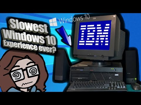 Windows 10 on a *20 YEAR OLD* IBM Computer!