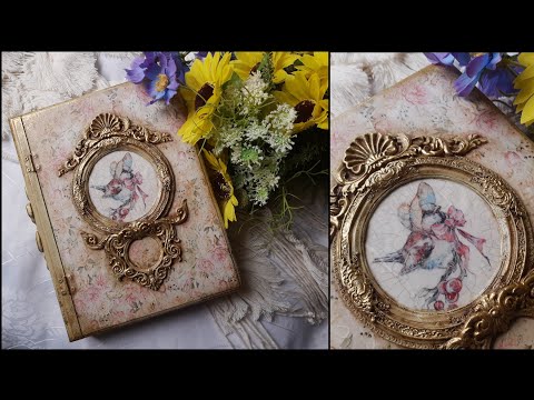 Vintage book box 🦋 Decoupage