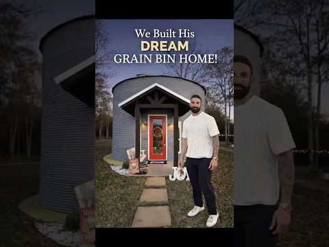 After 365 Days of Building… He Finally Completed His First Grain Bin Home