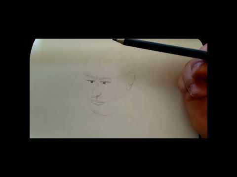 Sketch #4 - Colored Pencils Portrait - Kinda Looks like Zuckerberg but That's Unintentional 😅